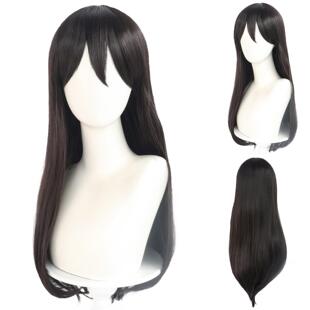 第五人格 白泽 百泽 黑色长直发送发料55英寸长 230g 动漫COS假发