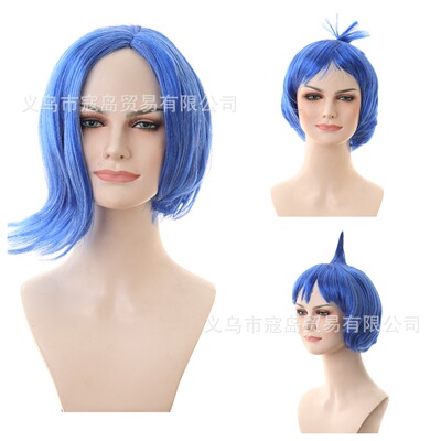头脑特工队 乐乐忧忧厌厌lnside Out 2Joy cosplay万圣节假发装扮