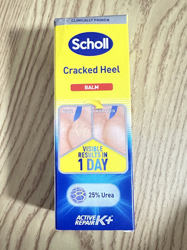 英国scholl爽健护脚霜K脚后跟3天