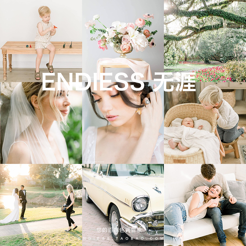 noblepresets 国外ins唯美婚礼浪漫LR预设 达芬奇视频小清新色调