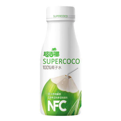 超吉椰100%果汁椰子水清爽香水椰植物饮料运动健身电解质果汁饮料