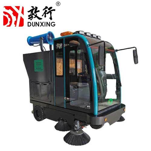 DX4000电动扫路车出售物业小型多功能电动扫地车加装雾炮高压清洗