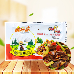 美味春酸辣鸡杂250gx1包半成品酒店餐饮特色湘菜小炒盖浇饭食材