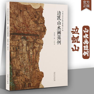 当代美术学院名家教学个案：边凯山山水画范例 水墨山水画法作品集秦嗣德编当代美术家山水画作品集写意古意山水技法书籍