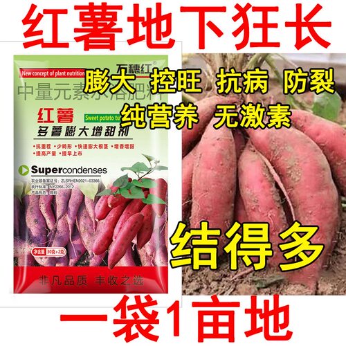 红薯地下猛长红薯控旺膨大素地下猛长急速膨大红薯膨大剂叶面肥