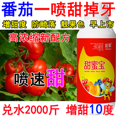进口番茄增甜剂甜蜜素番茄叶面肥膨大增甜提早上市保花保果增甜剂