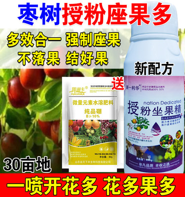 枣树授粉药枣树授粉座果精专用授粉花果素防落素保花保果素沾花素