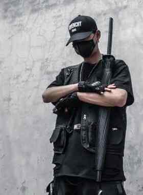 暗黑忍者创意雨伞长柄雨伞男学生双人刀伞剑伞S个性动漫武士伞女