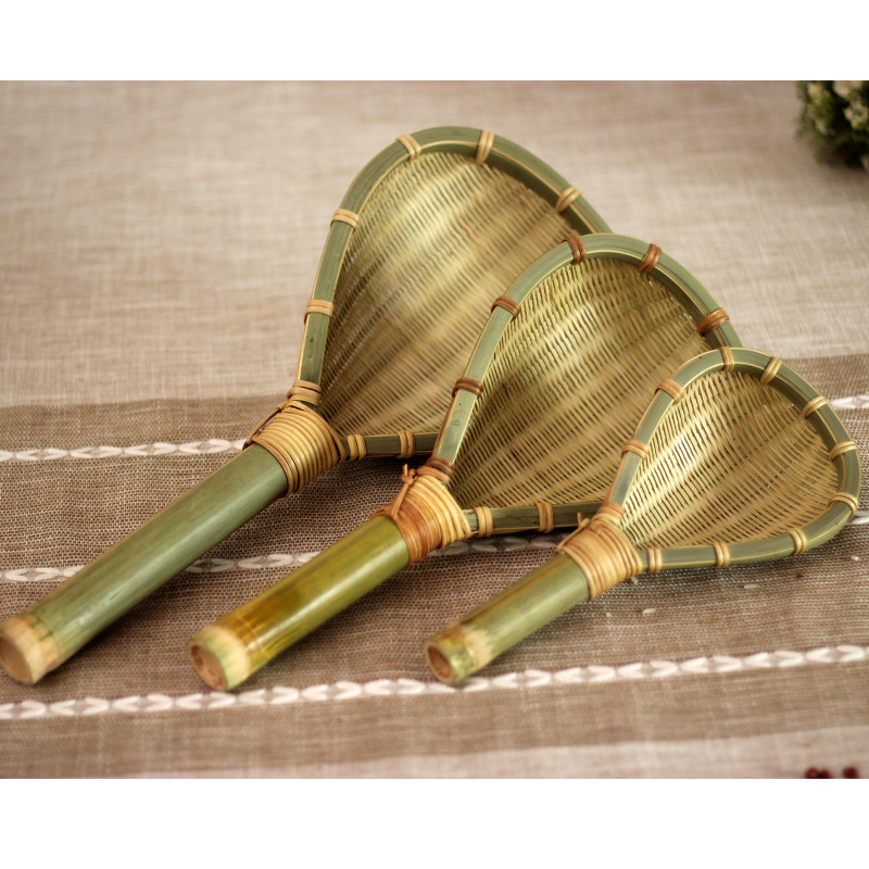 竹制品竹编漏勺捞面条捞勺麻辣烫