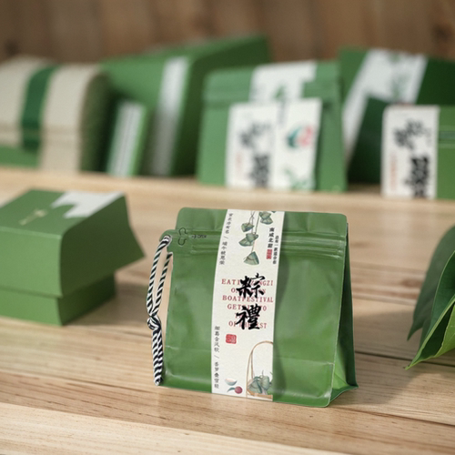 2026端午节粽子包装袋铝箔密封自封腰封挂绳便捷茶叶食品级礼品袋