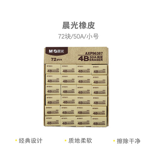 晨光橡皮航海王创意卡通4b少屑卡通橡皮擦可爱不留痕儿童小学生