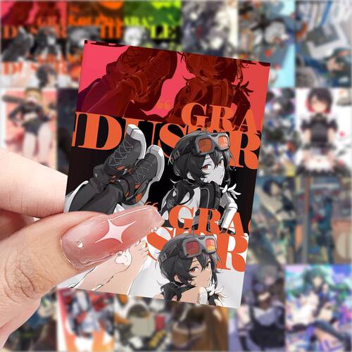 63张绝区零贴纸二次元游戏动漫周边装饰手机壳笔记本防水贴画diy - 封面