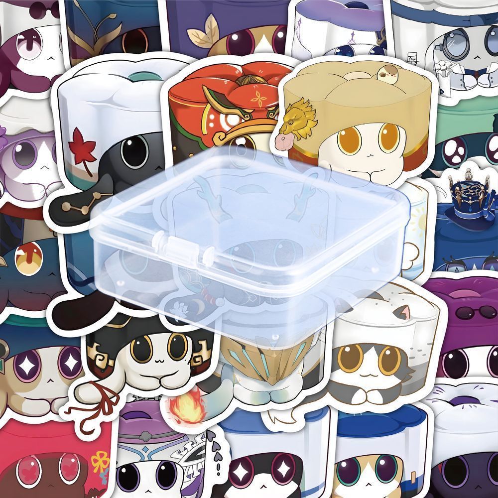 180张可爱崩铁猫猫糕贴纸星穹铁道卡通周边创意装饰手机手账贴画