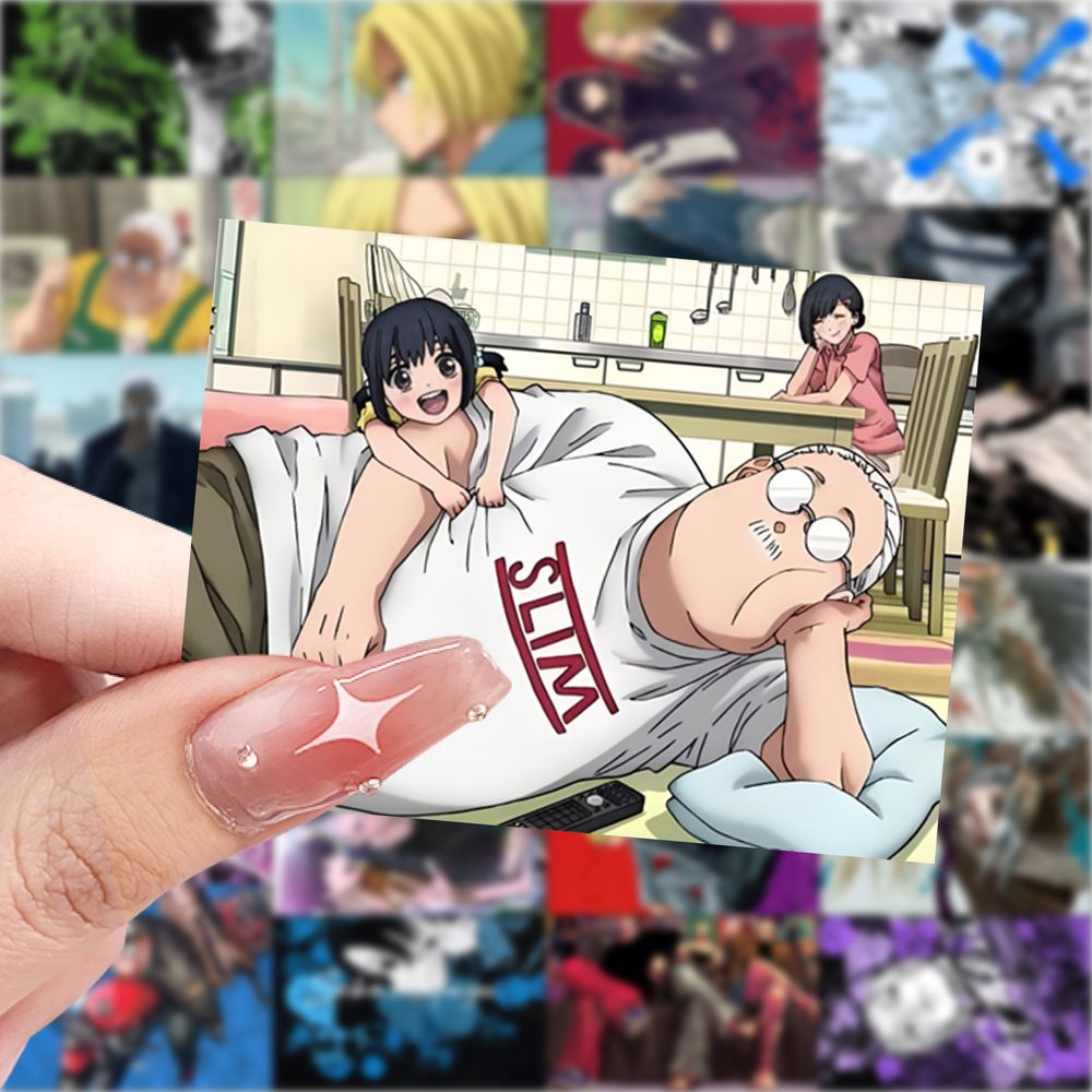 63张坂本日常贴纸坂本太郎动漫二次元装饰手机壳平板电脑防水贴画