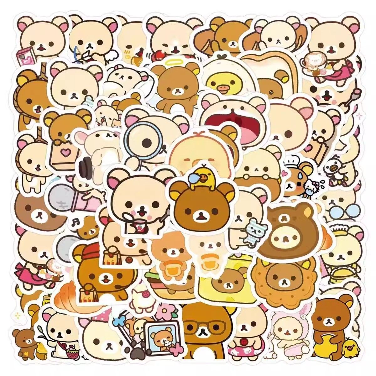 323张可爱轻松熊贴纸卡通呆萌趣味小熊装饰手机壳笔记本防水贴画,文具电教/文化用品/商务用品,贴纸/立体贴纸,淘宝优惠券,粉丝福利购,淘宝优惠卷