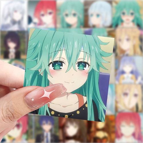 126张新款约会头像动漫人物同款贴纸卡通可爱贴画手机笔记本通用