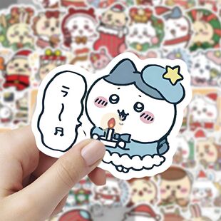 新款chiikawa贴纸吉伊卡哇乌萨奇飞鼠小八可爱小图案diy装饰手账
