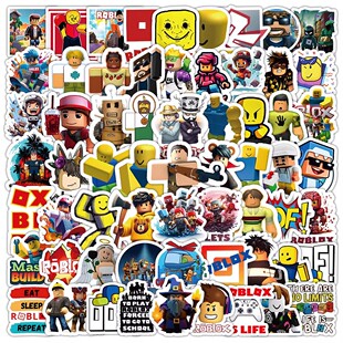 275张Roblox罗布乐思贴纸热门沙盒游戏周边装饰水杯手账防水贴画
