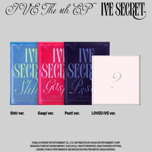 正版 芙 IVE新专辑 迷你4辑 SECRET 张元英 新专回归周边小卡海报