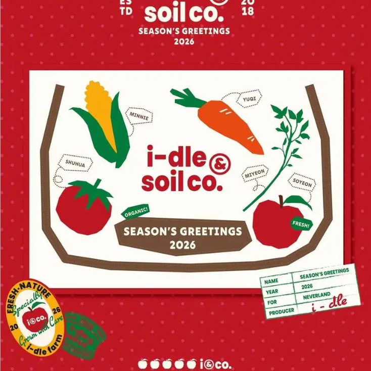 正版 GIDLE 女娃 season'greeting  2026年官方台历小卡周边海报