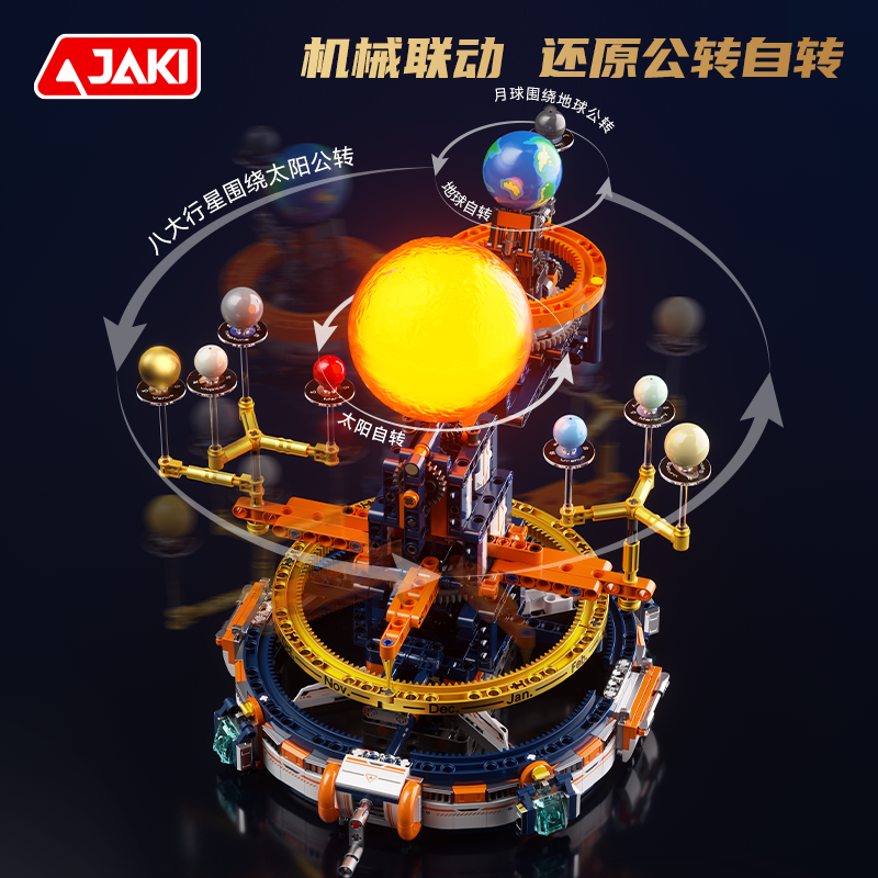 JAKI佳奇行星仪模型圣诞礼物