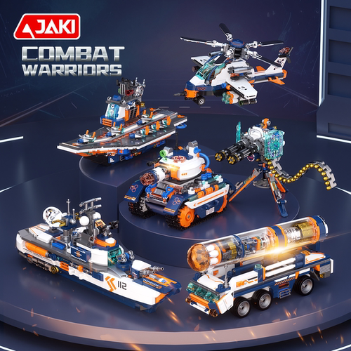 JAKI佳奇军事战地争霸积木玩具