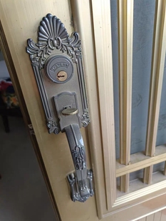 .罗普斯金豪华大把手锁 SY808锁铝合金门双门锁彷古铜 防盗门锁