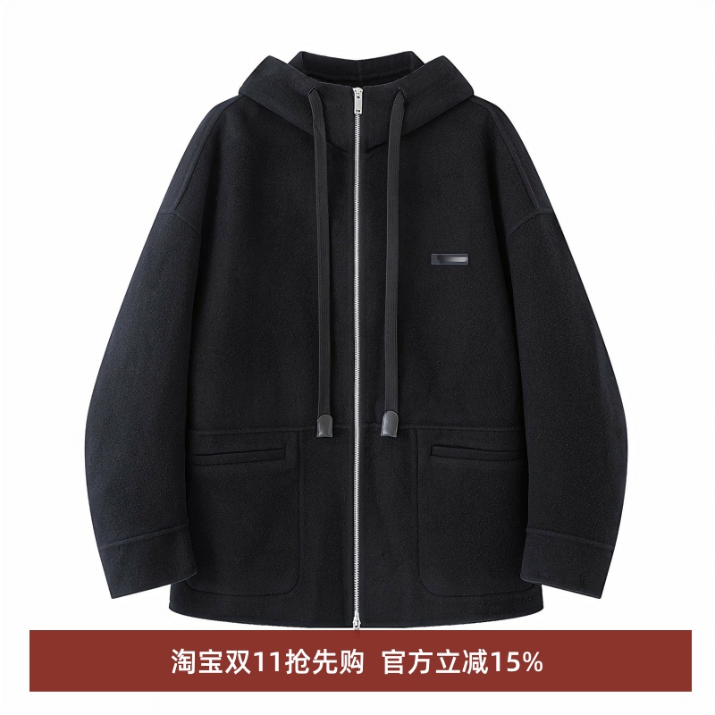 时尚百搭连帽拉链卫衣外套上衣