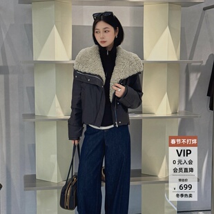 arioseo艾诺丝蕾官方旗舰店正品2025冬装新款毛领羽绒服AR004163