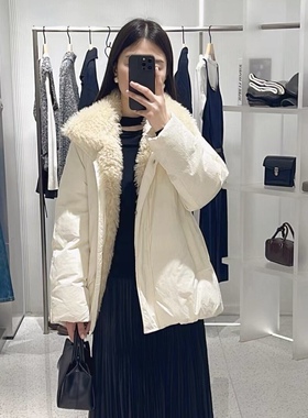 arioseo艾诺丝蕾官方旗舰店2025新款商场同款毛领羽绒服AR004015