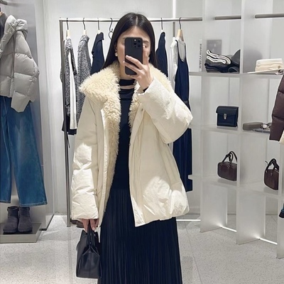 保暖御寒毛领羽绒服时尚外套