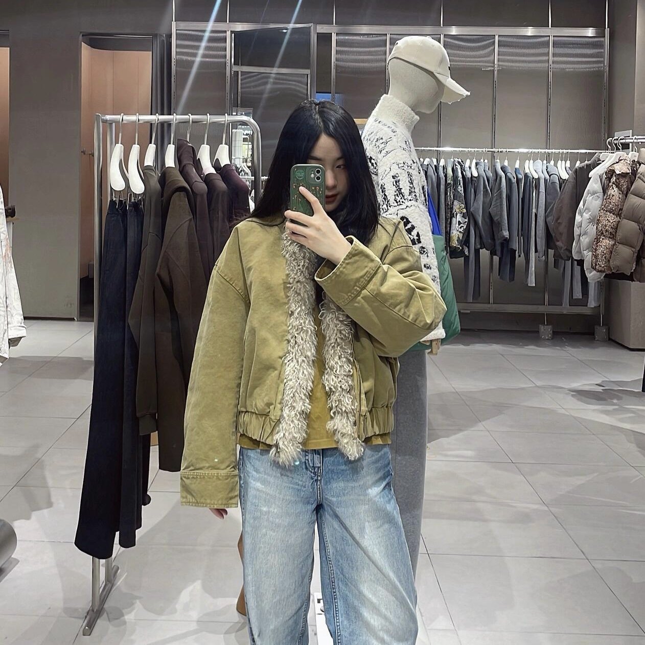 25冬新品羽绒服休闲复古毛领