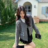 【新款现货放心卖】灰色小香外套ZB111-903-P140K198，女装短外套，浙宝B馆111（原065）