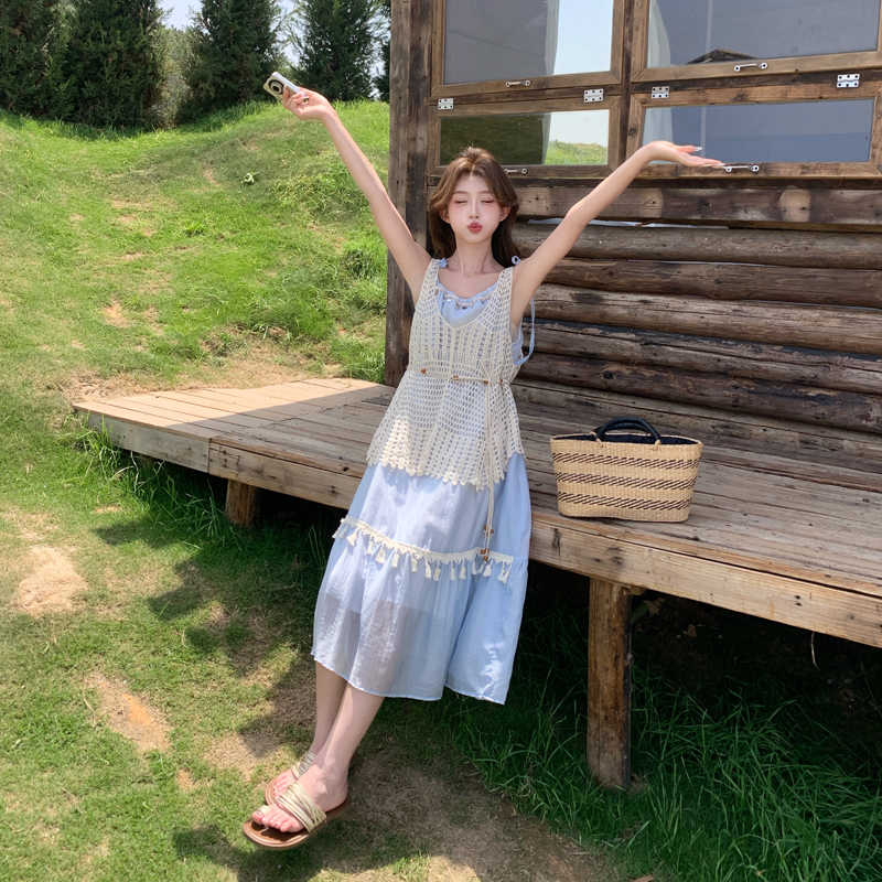 波斯米亚风叠穿连衣裙罩衫两件套B111-925-P145-K208，商品下架区商品下架区，浙宝B馆111（原065）