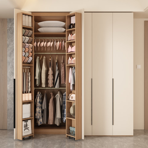 定制2026新款ENF实木衣柜原木风