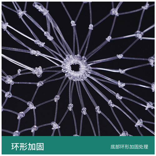 透明钓鱼线抄鱼网兜防挂抄网头