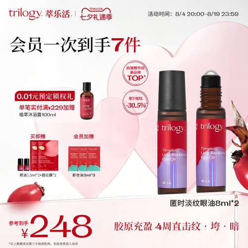 Trilogy萃乐活抗皱淡纹滚珠眼油