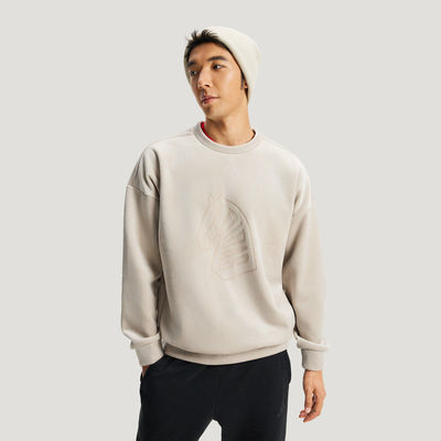 Adidas阿迪达斯马年主题新年款绒面柔软加绒套头衫男卫衣KE4068