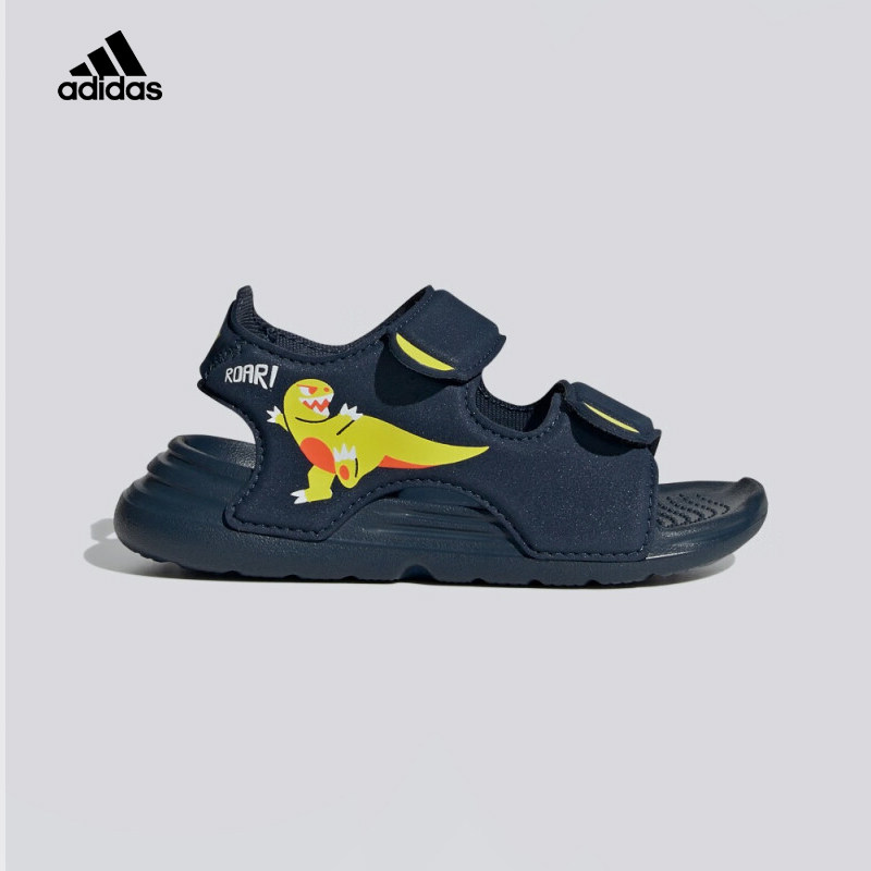 adidas阿迪达斯夏季儿童露脚趾运动透气沙滩休闲凉鞋GX2442