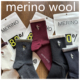 款 merino wool羊毛袜子女士精致高级四季 中筒袜干爽透气百搭袜子