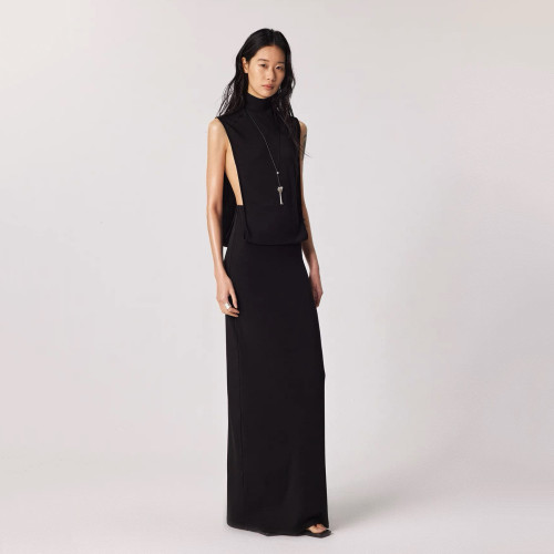 DUE E CHEN High Neck 高领片式连衣裙｜腰线可高可低