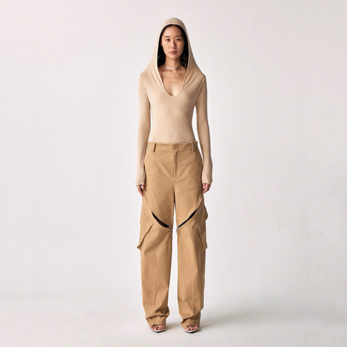 DUEECHEN解构拉链工装裤