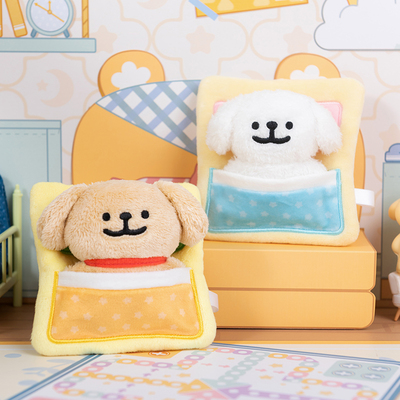 线条小狗Maltese睡袋挂件小金毛毛绒玩偶玩具女朋友情侣生日礼物