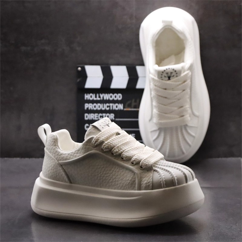 秋冬新款厚底板鞋防滑老爹鞋