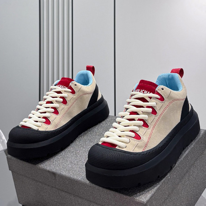 增高休闲鞋子小众山系户外露营鞋