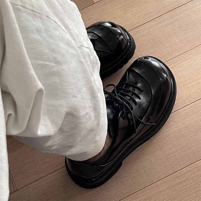 德比鞋男士春秋透气内增高男鞋