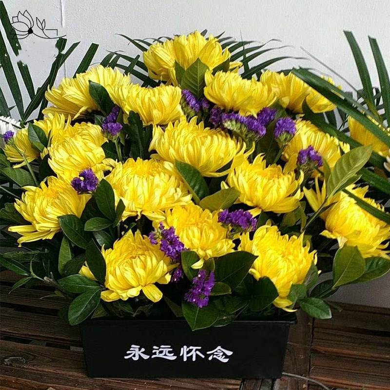 清明花篮清明节小花篮手提篮塑料扫墓祭祀缅怀追思用品篮子上坟空