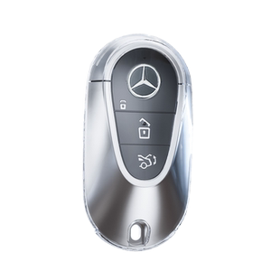 适用于奔驰钥匙套c260lc200l新s400/E系/C系/EQE包GLC透明壳男女