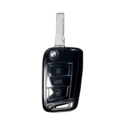 大众简约全透透明钥匙壳