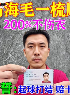 海马毛衣物蓬松刷珊瑚绒结块修复羊羔羊毛膨松梳子衣服刷毛神器